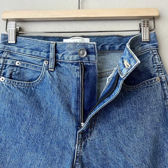 SLVRLAKE Denim Jeans Hero Pacific Blue Denim Slim Fit High Rise Jeans Size 25 - Picture 6 of 13